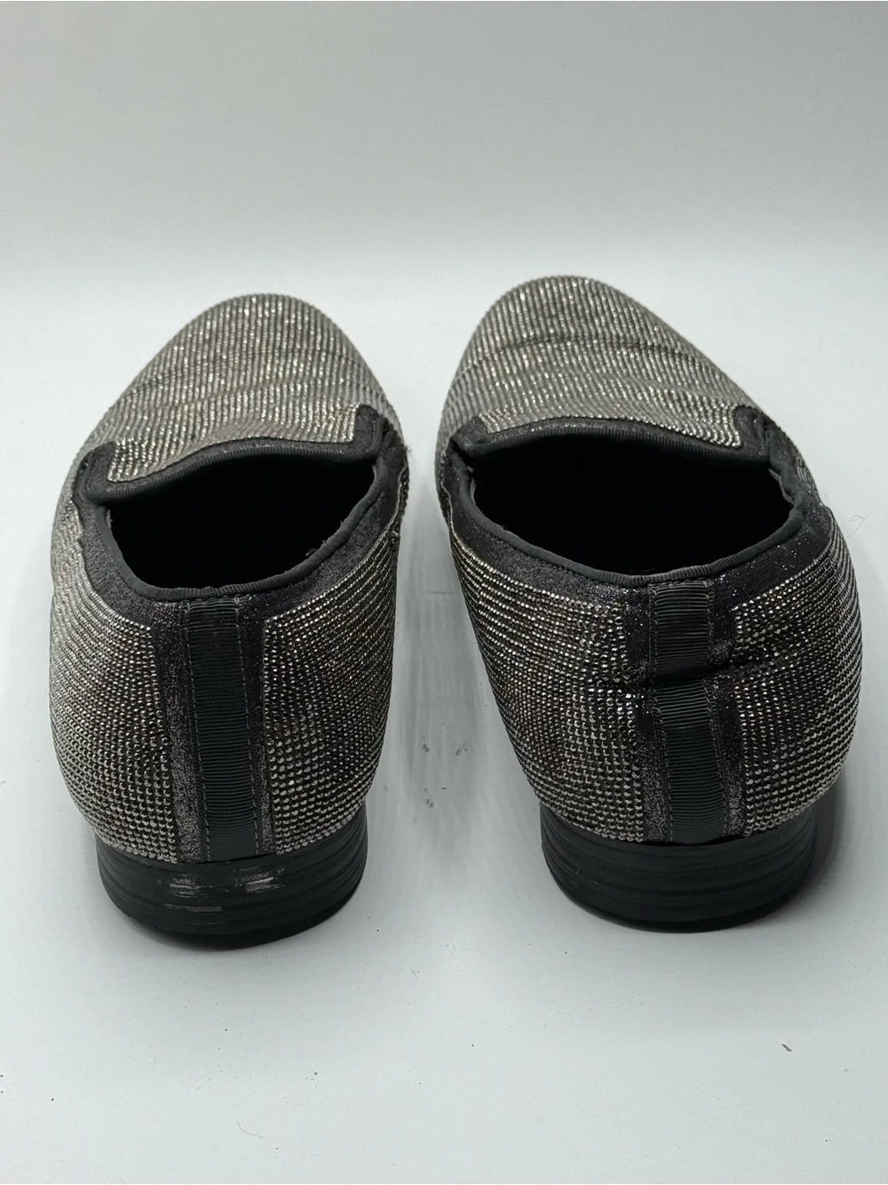 La Milano Men's Gunmetal Crystal-Embellished Slip-On Loafers